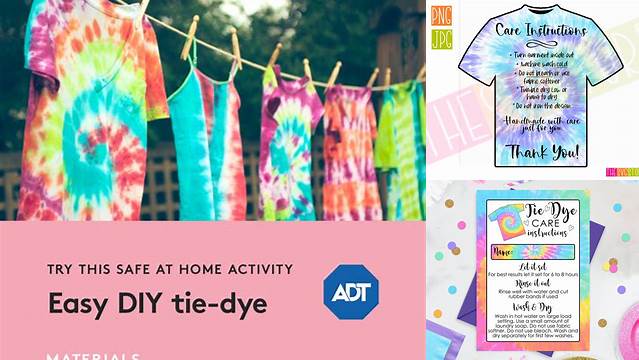 9+ Tie Dye Instructions For Washing Printable