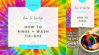 33+ Tie Dye Instructions Rinse