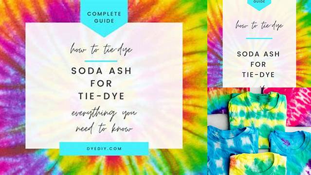 15+ Tie Dye Instructions Soda Ash