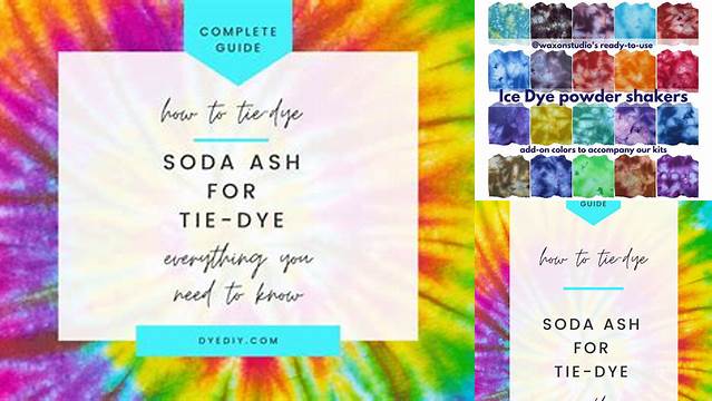 78+ Tie Dye Instructions With Soda Ash