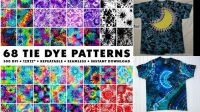 68+ Tie Dye Moon Pattern