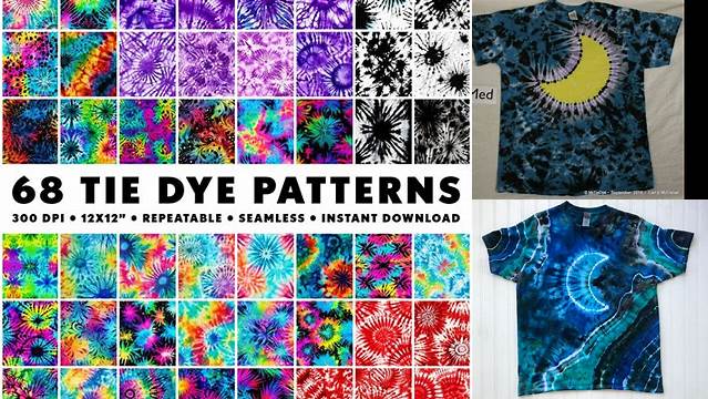 68+ Tie Dye Moon Pattern