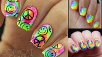 55+ Tie Dye Nail Designs Simple