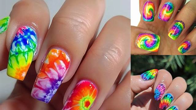 35+ Tie Dye Nail Ideas