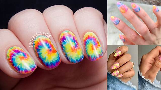 59+ Tie Dye Nails Tutorial