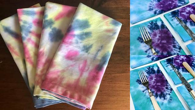 14+ Tie Dye Napkin Patterns