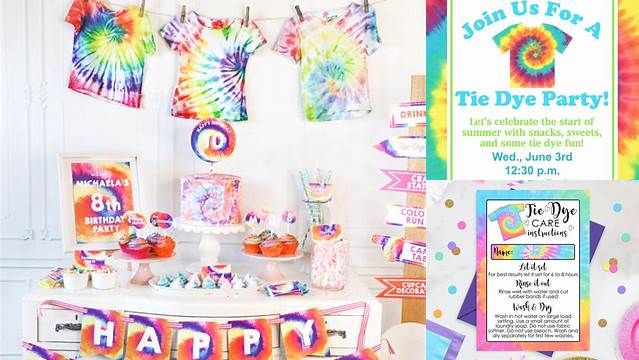 63+ Tie Dye Party Instructions Printable