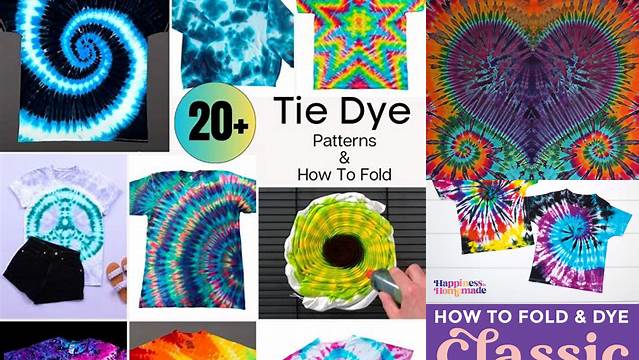 72+ Tie Dye Patterns And Folding Techniques