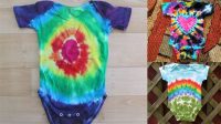 62+ Tie Dye Patterns Baby Onesie