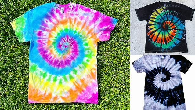 14+ Tie Dye Patterns Black Shirt