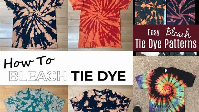 6+ Tie Dye Patterns Bleach