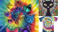 48+ Tie Dye Patterns Cat