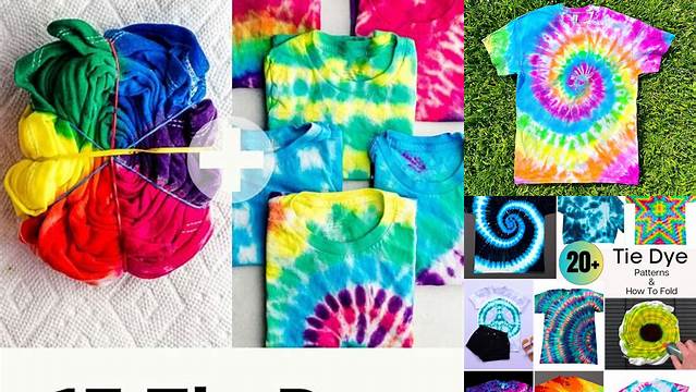 45+ Tie Dye Patterns Easy Step By Step