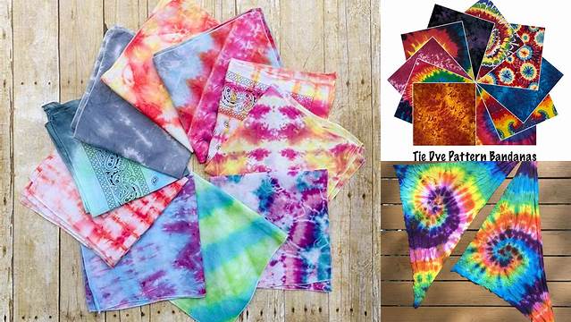 43+ Tie Dye Patterns For Bandanas