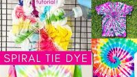 58+ Tie Dye Patterns Side Spiral