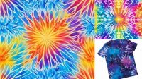 40+ Tie Dye Patterns Starburst