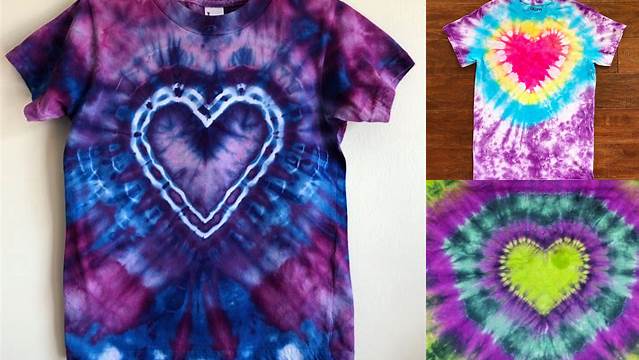 63+ Tie Dye Shirt Patterns Heart