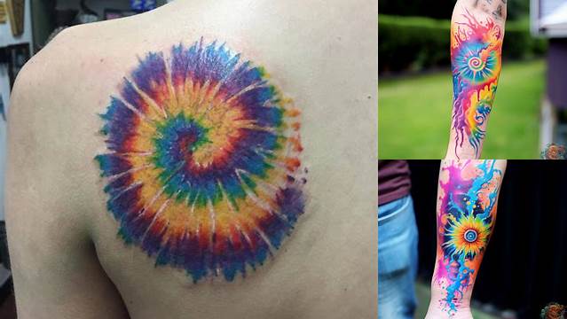 71+ Tie Dye Tattoo Ideas