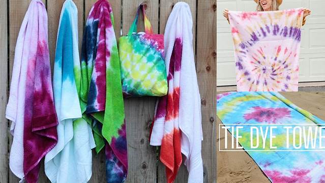 97+ Tie Dye Towel Ideas