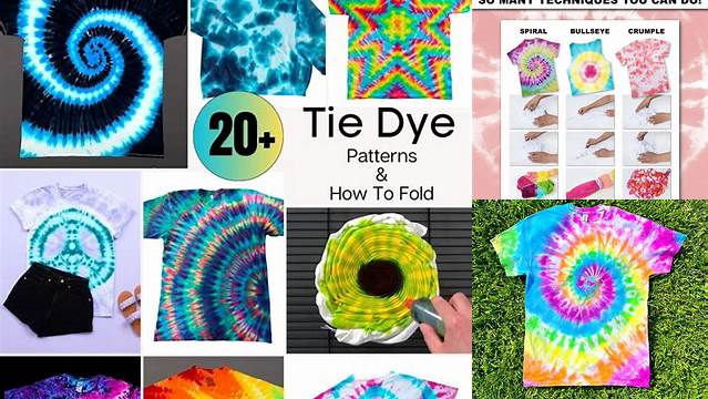 33+ Tie Dye Tying Techniques