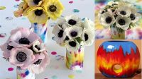 38+ Tie Dye Vase Ideas