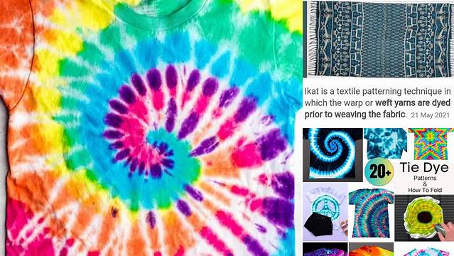 11+ To Create Patterns Weavers Tie And Dye Portion