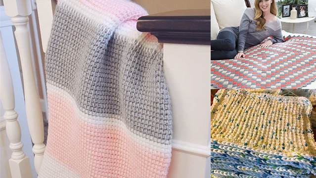 30+ Tunisian Crochet Blanket Patterns Free For Beginners