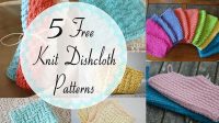 knitted dishcloth patterns free