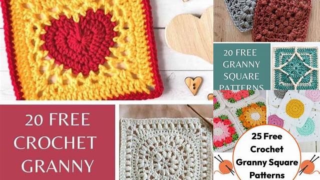 18+ Unusual Granny Square Crochet Patterns Free Pdf Download