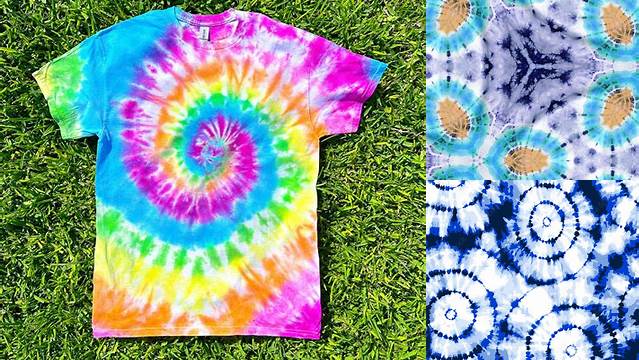 4+ Yellow Tie Dye Pattern