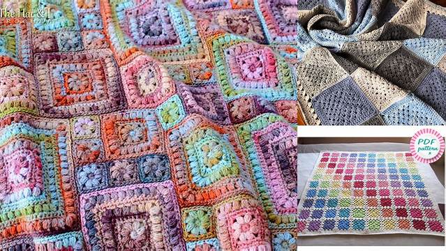 1033+ Crochet Blanket Square Patterns For Beginners