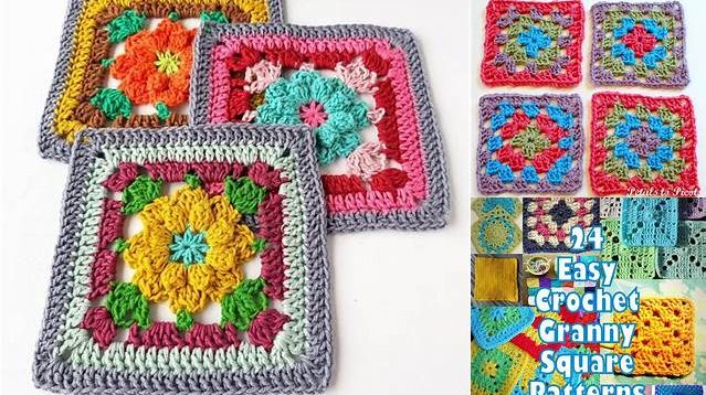 1068+ Vintage Granny Square Crochet Patterns Free