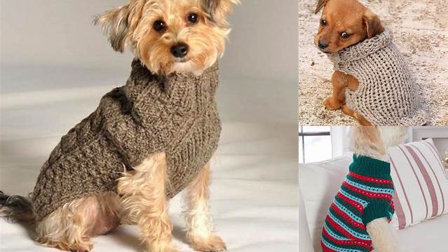 1148+ Free Knitting Patterns For Small Dog Sweaters Uk