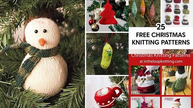 1189+ Free Knitting Patterns Christmas Decorations