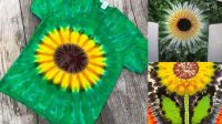 1254+ Sunflower Tie Dye Pattern