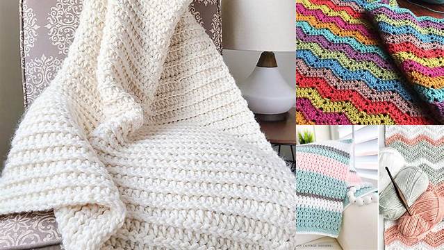 1274+ Free Easy Crochet Blanket Patterns To Download