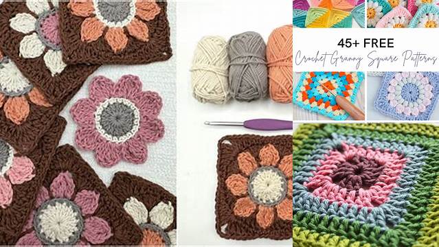 1312+ Granny Square Pattern Turn