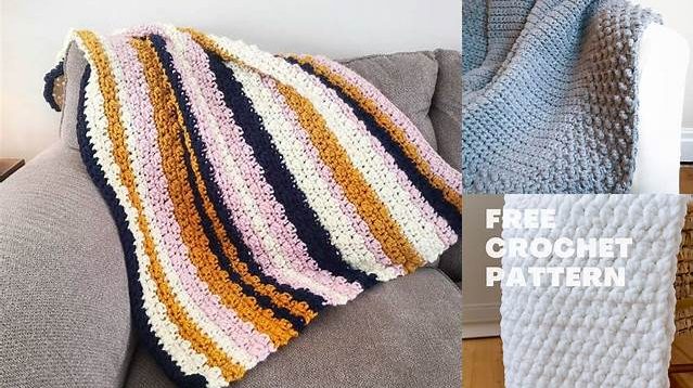 1418+ Crochet Blanket Pattern Using Chunky Yarn