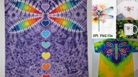 1427+ Tie Dye Dragonfly Pattern