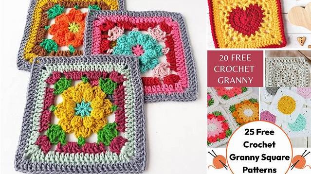 1462+ Unusual Granny Square Crochet Patterns Free Pdf Download