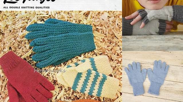 1482+ Free Knitting Pattern For Children's Gloves With Fingers Straight