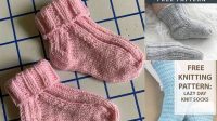 1496+ Free Knitting Pattern For Baby Socks On 2 Needles