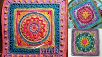 1554+ Mandala Granny Square Patterns Free