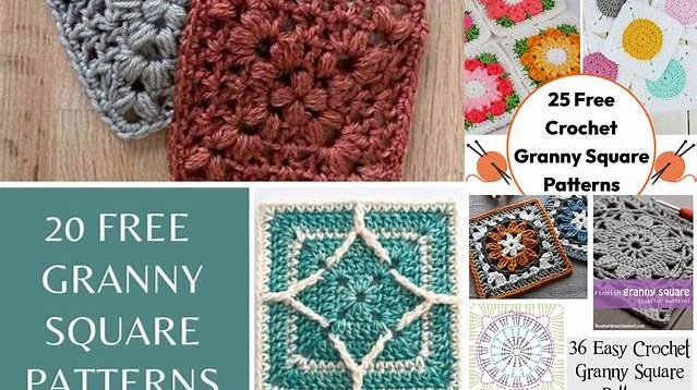 1564+ Simple Modern Granny Square Pattern Free Pdf For Beginners