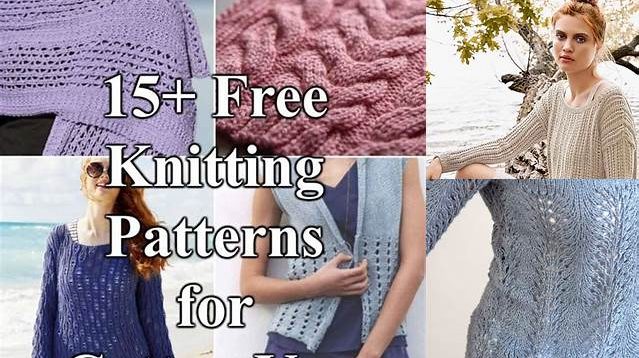 1660+ Free Knitting Patterns Cotton Yarn Ladies