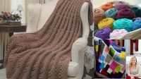 1731+ Easy Crochet Blanket Worsted Weight Yarn