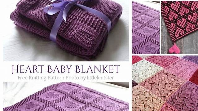 1735+ Free Knitting Pattern Heart Blanket