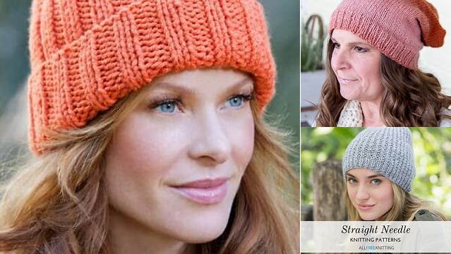 1822+ Free Knitting Patterns For Hats On Straight Needles For Ladies