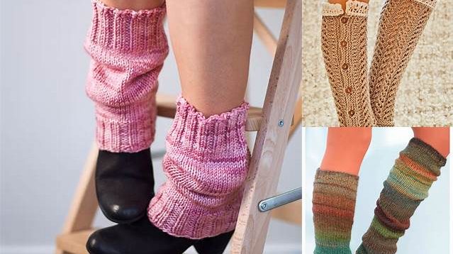 1832+ Free Knitting Patterns Leg Warmers