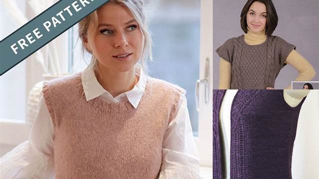 1859+ Free Knitting Patterns For Vest Tops